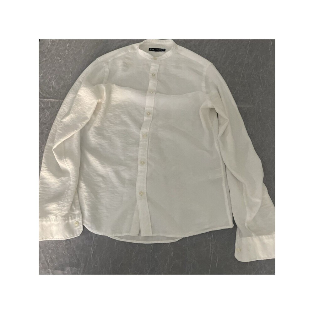 Zara Linen Button Down Shirt-Small